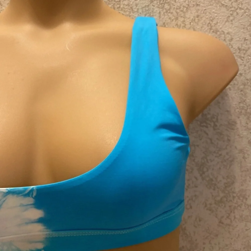 Dippin' Daisy's Crystal Blue and White Tie-Dye Bikini
